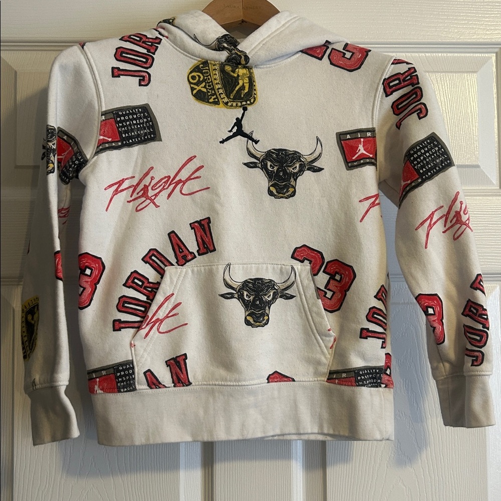 Jordan White Hoodie For Kids 8-10